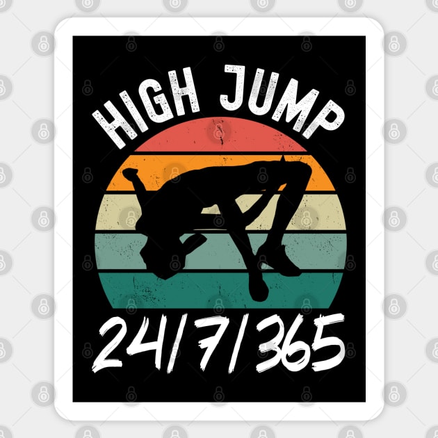 High Jump 24/7/365 Sticker by footballomatic